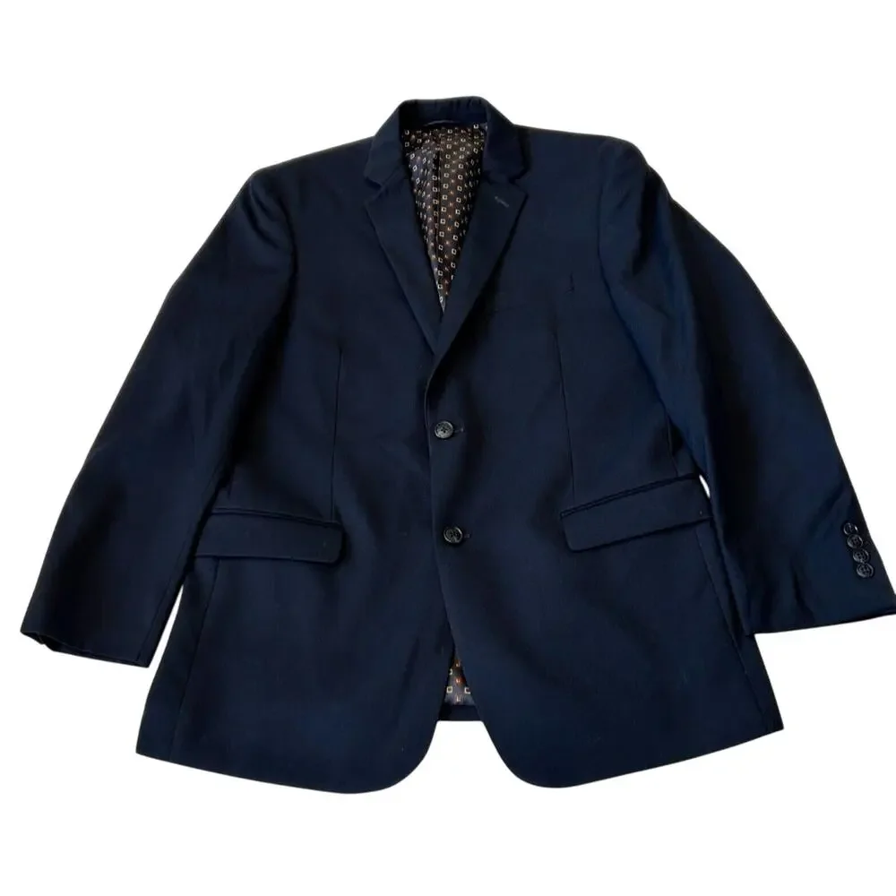 U.S. Polo Assn Sport Coat Men's Navy Blue Size 40R Blazer Two Button